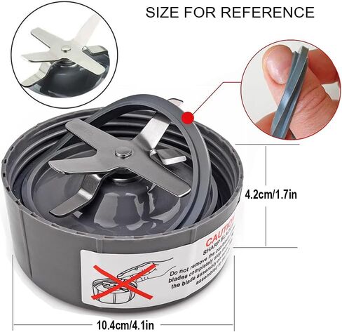 استبدال شفرة الخلاط النازع يصلح لقطع غيار شفرة خلاط NutriBullet 600 واط/900 واط in Kuwait