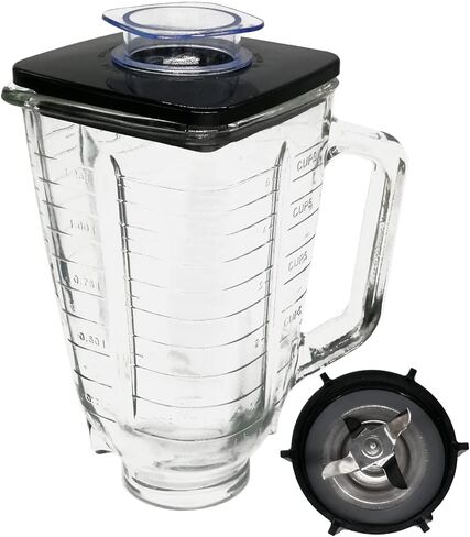 Blender 5-cup Glass Jar，Comptaible with Oster blender models 4108, 4109, 4106, 4110, 4111, 4117 Classic Series and Osterizer series Blender (Glass, 5-cup Jar) in Saudi Arabia