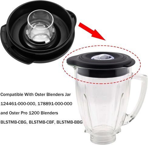 6-Cup Blender Lid Cover Fit For Os-ter Blender Jar 124461-000-000 178891-000-000 Fit for Os-ter Pro 1200 Blenders Lid Replacement Parts in Kuwait