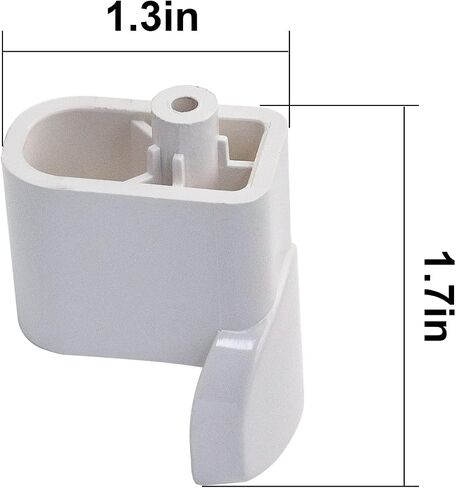 WB06X10943 Microwave Door Handle Support Compatible with of GE, and Hotpoint Microwave Replaces 261301814001, 3025054, PS8753758-2Pack in Saudi Arabia