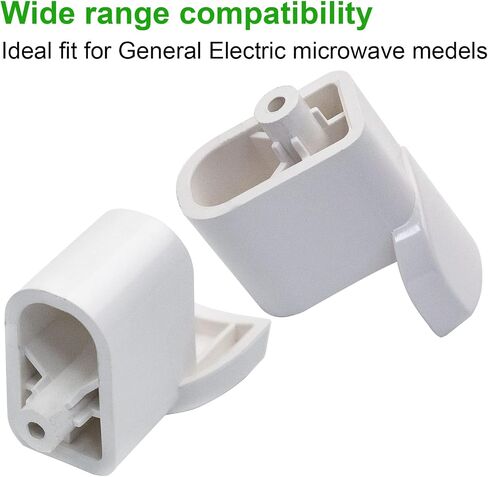 WB06X10943 Microwave Door Handle Support Compatible with of GE, and Hotpoint Microwave Replaces 261301814001, 3025054, PS8753758-2Pack in Saudi Arabia