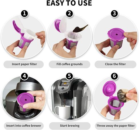 100 Count Fanativita K Cup Filters Disposable with Genius Lid Design, Fit All Reusable K Cups for Keurig (Unbleached) in Kuwait