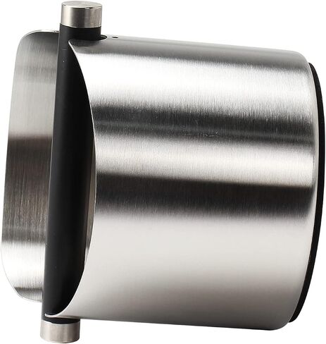 DIBTSA Espresso Knock Box, Stainless Steel Coffee Grounds Knock Box, With Removable Knock Bar and Non-Slip Rubber Base (Silver) in Saudi Arabia