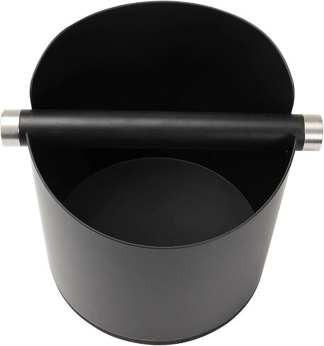 DIBTSA Espresso Knock Box, Stainless Steel Coffee Grounds Knock Box, With Removable Knock Bar and Non-Slip Rubber Base (Silver) in Kuwait