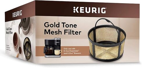 فلتر قهوة مطحون قابل لإعادة الاستخدام من Keurig متوافق مع الأساسيات ومحضرات K-Duo فقط، طريقة صديقة للبيئة لتحضير إبريق، شبكة ذهبية اللون in Kuwait