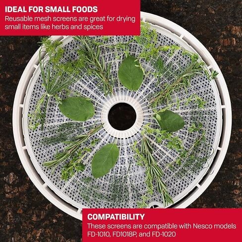 شاشات تنظيف مستطيلة MS-2-6 من نيسكو، مقاس 39.5 سم، تناسب أجهزة تجفيف الطعام، باللون الأبيض in Kuwait