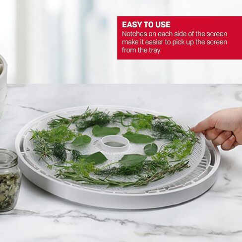 شاشات تنظيف مستطيلة MS-2-6 من نيسكو، مقاس 39.5 سم، تناسب أجهزة تجفيف الطعام، باللون الأبيض in Kuwait