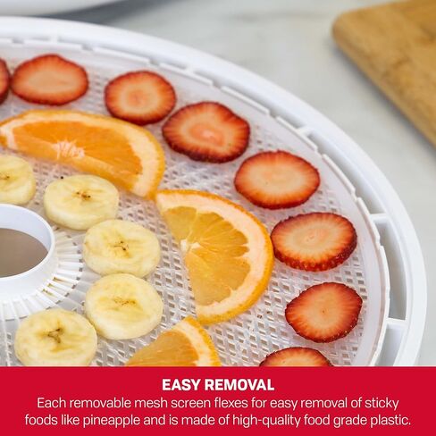 شاشات تنظيف مستطيلة MS-2-6 من نيسكو، مقاس 39.5 سم، تناسب أجهزة تجفيف الطعام، باللون الأبيض in Kuwait