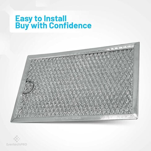 EvertechPRO 5230W1A012C مجموعة مرشح الشحوم من 4 بديل لميكروويف LG 5230W1A012B 2B72705B 2B72705C 5230W1A012A in Kuwait