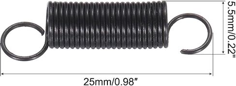 MECCANIXITY Microwave Oven Door Spring Universal Latch Spring Aluminum 7x25MM Compatible for Oven Stove Range Black 4PCS in Saudi Arabia
