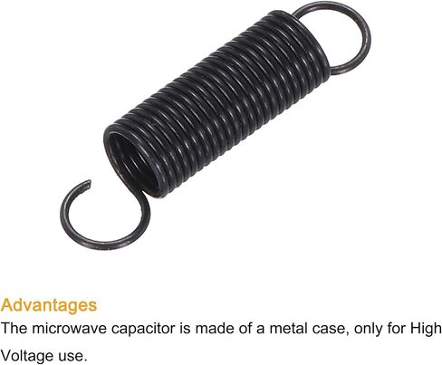 MECCANIXITY Microwave Oven Door Spring Universal Latch Spring Aluminum 7x25MM Compatible for Oven Stove Range Black 4PCS in Saudi Arabia