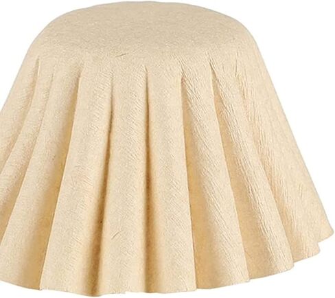 100 قطعة من فلاتر القهوة 1-4 اكواب من اي هوم سيت، سلة فلتر قهوة للاستعمال مرة واحدة لماكينات تحضير القهوة للاستخدام المنزلي والمكتب، بني طبيعي غير مبيض، 3.9 × 2.6 × 2 انش in Kuwait