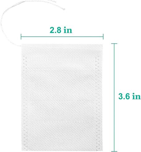 100pcs Cold Brew Coffee Bags, 6'' x 8'' No Mess Disposable Filter Bag with Drawstring for Coffee Grounds & Ice Tea in Kuwait