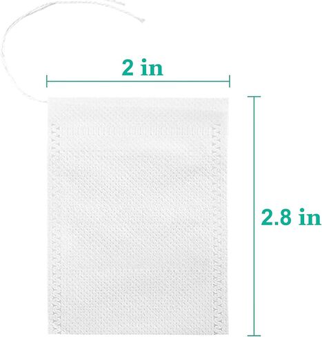 100pcs Cold Brew Coffee Bags, 6'' x 8'' No Mess Disposable Filter Bag with Drawstring for Coffee Grounds & Ice Tea in Kuwait