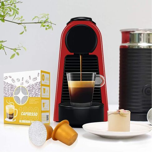 CAPMESSO Foil Lids for Nespresso OriginalLine: 120 pcs Aluminum Seals 37mm in Saudi Arabia