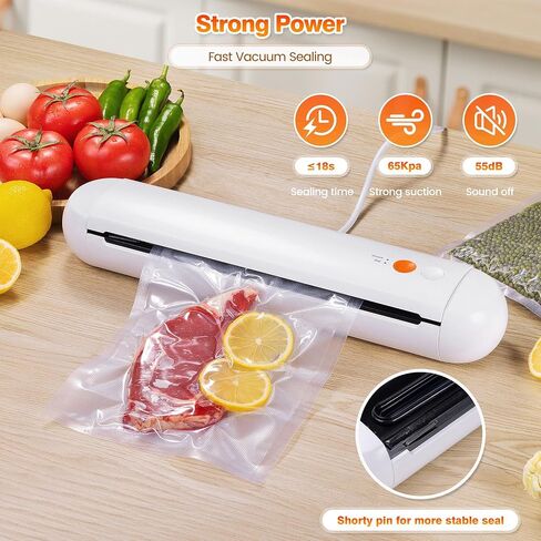 Maylmc 16 Inch Vacuum Sealer Machine Automatic Lid Opening for Kitchen, Food Vacuum Sealer Machine with Dry and Moist Universal, Vacuum Food Sealer Machine Come with 20Pcs Seal Bags Starter Kit in Saudi Arabia