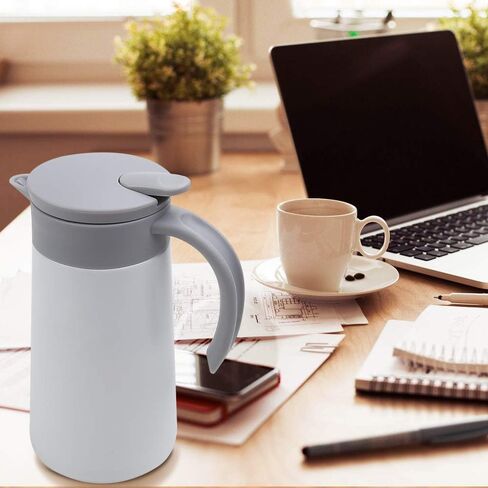 GearRoot 28oz Small Coffee Carafe Insulated Coffee Pot, Silver in Saudi Arabia