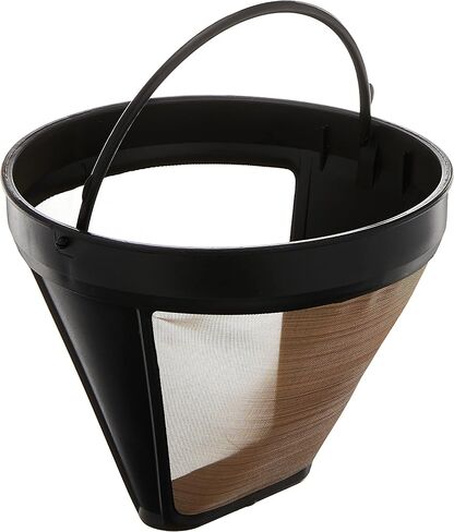 Braun Gold Tone Permanent Coffee Filter, Reusable #4 Cone Shaped, No Paper Filter Needed, Fits Coffee Makers Series 7 & Series 9, BRSC002 ,Black in Saudi Arabia