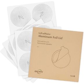 RECAPS Aluminum Foils Lids Seals Reuse Coffee Pods, 100 pcs in Kuwait