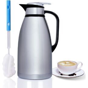 Thermal Coffee Carafe 78OZ, Goteble Double Wall Vacuum Flask, 2.3L Large Capacity Suitable for Large Family and Small Party