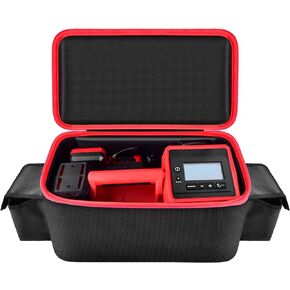 حقيبة ضاغط الهواء متوافقة مع منفاخ ميلووكي M18 2848-20، صندوق حمل مضخة هواء لأدوات ميلووكي، حامل تخزين لبطارية 18 فولت 3.0/4.0/5.0/6.0/6.5/7.0/8.0/9.0 أمبير/ساعة (العلبة فقط) - أسود