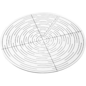 POWERTEC 71421 10" Round Center Finder Compass (Tool) for Wood Turning Lathe Work – Clear Acrylic