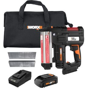 Worx Nitro 20V 16GA Finish Nailer Cordless 70 Nails/Min Sinks Up to 2-1/2", Compact Cordless Nail Gun w/Tool-Free Jam Release, Brushless Nail Gun Battery Powered WX841L – Battery & Charger Included in Kuwait