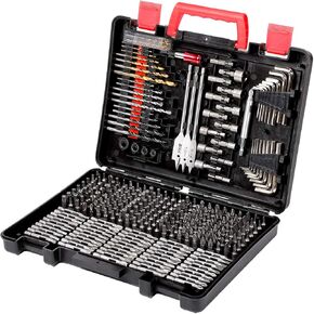 KingTool Drill Bit Set - 199 Pcs Drill Set, Drill Bits & Impact Driver Bit Set for Metal, Wood, Masonry, Cement, Screwdriver Bit Set Combo Kit Perfect for DIY Projects & Home Repairs