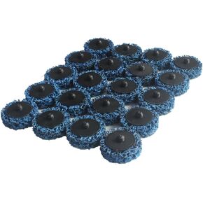 20 Pcs Extra Coarse Strip Discs, 2'' Quick Change Sanding Disc Paint and Rust Remover Stripper with Male R-Type Backing Use with Die Grinder (Purple)
