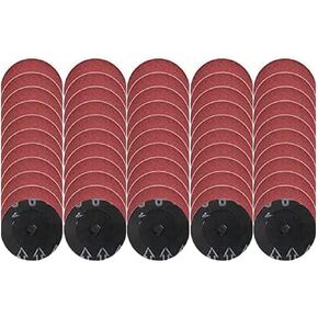 YKLP 50Pcs 2inch Roll Lock Sanding Discs Quick Change Discs Abrasives Tool for for Die Grinder Surface Prep Strip Grind Polish Finish Burr Rust Paint Removal (Mixup) in Saudi Arabia