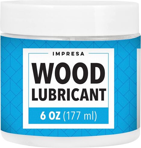 Wood Lubricant for Home DIY Projects - Multi-Purpose Semi Paste Wax for Wood - Drawer & Door Hinge Lubricant - Loosen Drawer Slide - Restore & Preserve Wooden Slide - Non Spray Lubricant - 6oz in Saudi Arabia