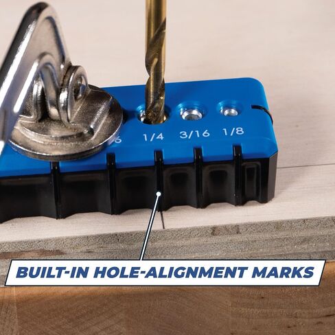 Kreg KDG-6000 Drilling Guide - Portable Drill Guide - 6 Hardened Drill Guides - Craftsman Tools - Carpentry Tools & Accessories in Saudi Arabia