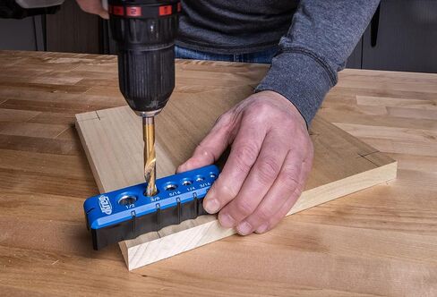 Kreg KDG-6000 Drilling Guide - Portable Drill Guide - 6 Hardened Drill Guides - Craftsman Tools - Carpentry Tools & Accessories in Saudi Arabia