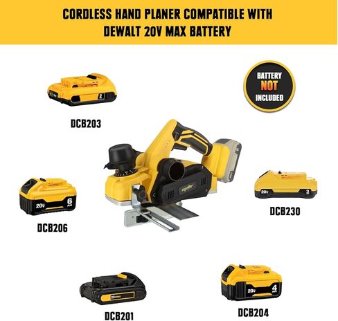 مسوي محمول لاسلكي لبطارية ديوالت 20 فولت ماكس، مسوي طاقة كهربائية بدون فرش، مسوي خشبي محمول 16000 دورة في الدقيقة 3-1/4 بوصة مع نظام مزدوج لإخراج الغبار لمنزل النجار DIY (البطارية غير متضمنة) in Kuwait