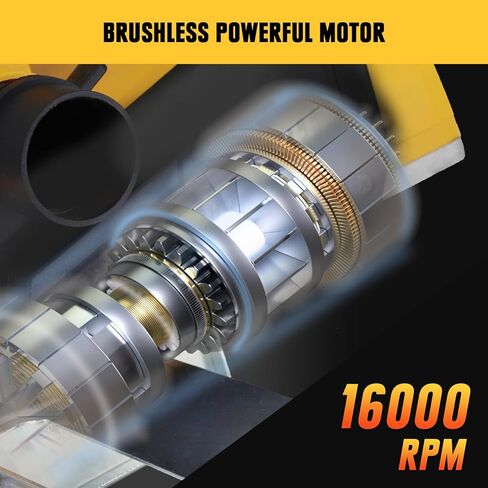 مسوي محمول لاسلكي لبطارية ديوالت 20 فولت ماكس، مسوي طاقة كهربائية بدون فرش، مسوي خشبي محمول 16000 دورة في الدقيقة 3-1/4 بوصة مع نظام مزدوج لإخراج الغبار لمنزل النجار DIY (البطارية غير متضمنة) in Kuwait