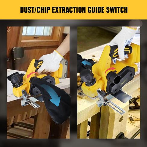 مسوي محمول لاسلكي لبطارية ديوالت 20 فولت ماكس، مسوي طاقة كهربائية بدون فرش، مسوي خشبي محمول 16000 دورة في الدقيقة 3-1/4 بوصة مع نظام مزدوج لإخراج الغبار لمنزل النجار DIY (البطارية غير متضمنة) in Kuwait