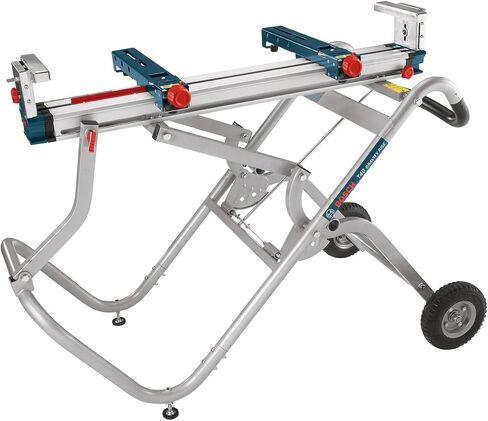 Bosch T4B Portable Gravity-Rise Miter Saw Stand with Wheels, 18' Material Capacity in Saudi Arabia