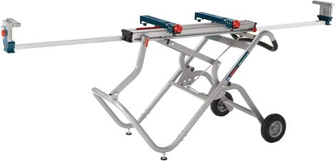 Bosch T4B Portable Gravity-Rise Miter Saw Stand with Wheels, 18' Material Capacity in Saudi Arabia