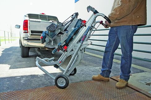 Bosch T4B Portable Gravity-Rise Miter Saw Stand with Wheels, 18' Material Capacity in Saudi Arabia