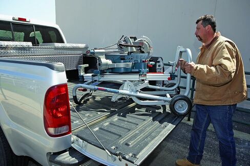 Bosch T4B Portable Gravity-Rise Miter Saw Stand with Wheels, 18' Material Capacity in Saudi Arabia