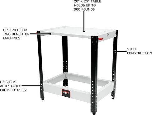 JET Flip Top Benchtop Machine Table (728200) in Saudi Arabia