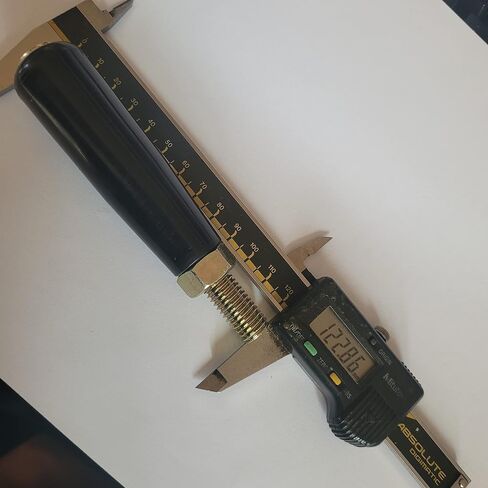 DONGYANG Ind. Co.، عجلة يدوية بمقبض دوار مع جذع ذكر M10 * P1.5-100mm لجميع الآلات تقريبًا. مع صامولة التثبيت المتضمنة in Kuwait