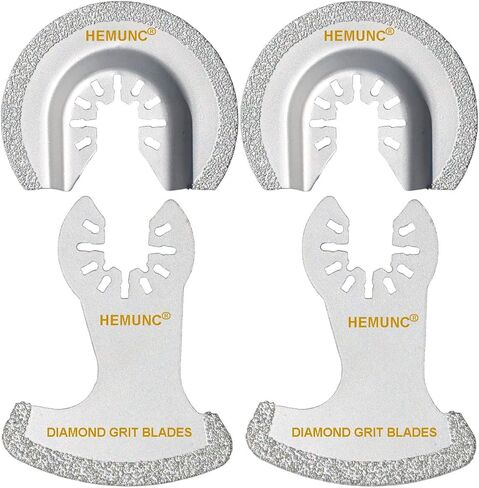 HEMUNC 6 قطع شفرات أداة تتأرجح الماس، شفرات منشار قطع الملاط متعددة الأدوات دقيقة لإزالة الجص وقطع البلاط الناعم in Kuwait
