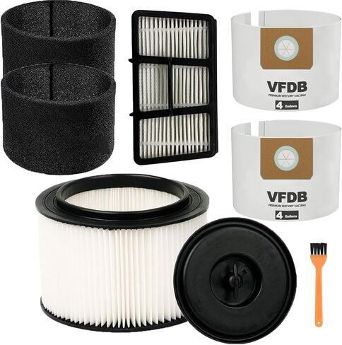 قطع غيار MZY LLC 7 PACK VF408 للمكنسة الكهربائية Vacmaster سعة 4 جالون الرطب/الجاف، مقارنة بالجزء # VF408 وVFHF in Kuwait