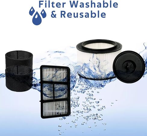 قطع غيار MZY LLC 7 PACK VF408 للمكنسة الكهربائية Vacmaster سعة 4 جالون الرطب/الجاف، مقارنة بالجزء # VF408 وVFHF in Kuwait