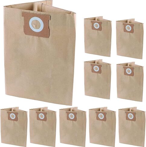 Pack 10 Vacuum Bags For DEWALT 6 to 10 Gallon Shop Vac DXVA19-4101, Dust Collection Bag with Filter For Vacmaster VHBM, Replacement Parts BM08 Accessories Kit in Kuwait