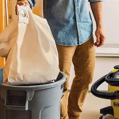 Pack 10 Vacuum Bags For DEWALT 6 to 10 Gallon Shop Vac DXVA19-4101, Dust Collection Bag with Filter For Vacmaster VHBM, Replacement Parts BM08 Accessories Kit in Kuwait