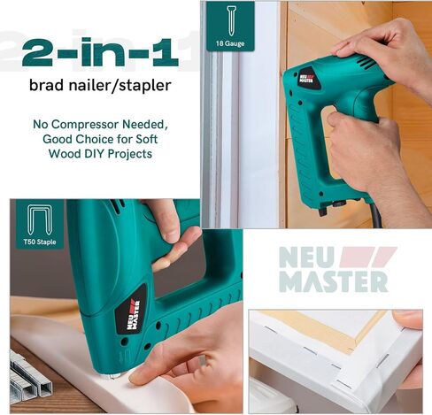 دباسة مسامير كهربائية NEU ماستر N6013 مع مقبض امان قابل للتعديل من نيو ماستر للتنجيد وتحسين المنزل in Kuwait