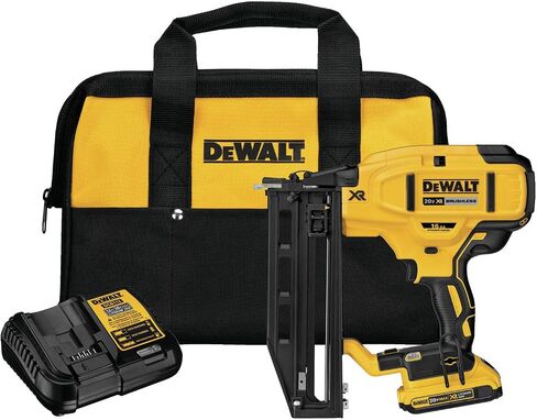 DEWALT 20V MAX* XR Finish Nailer, Cordless, Straight, 16GA (DCN662D1) in Saudi Arabia