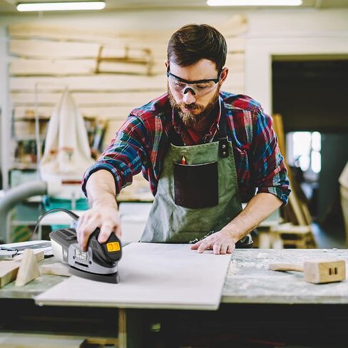 JELLAS Electric Detail Sander, 220W Compact Sander Machine for Wood, 13,000 RPM Sanders with Dust Collection, 16PCS Sandpapers, Finger Sanding Attachment and Sanding Pad Included, MS220T in Kuwait